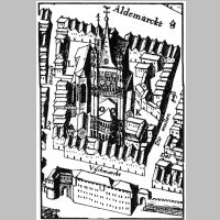 Gross St. Martin, Stadtplan Koeln 1571, Wikipedia.png